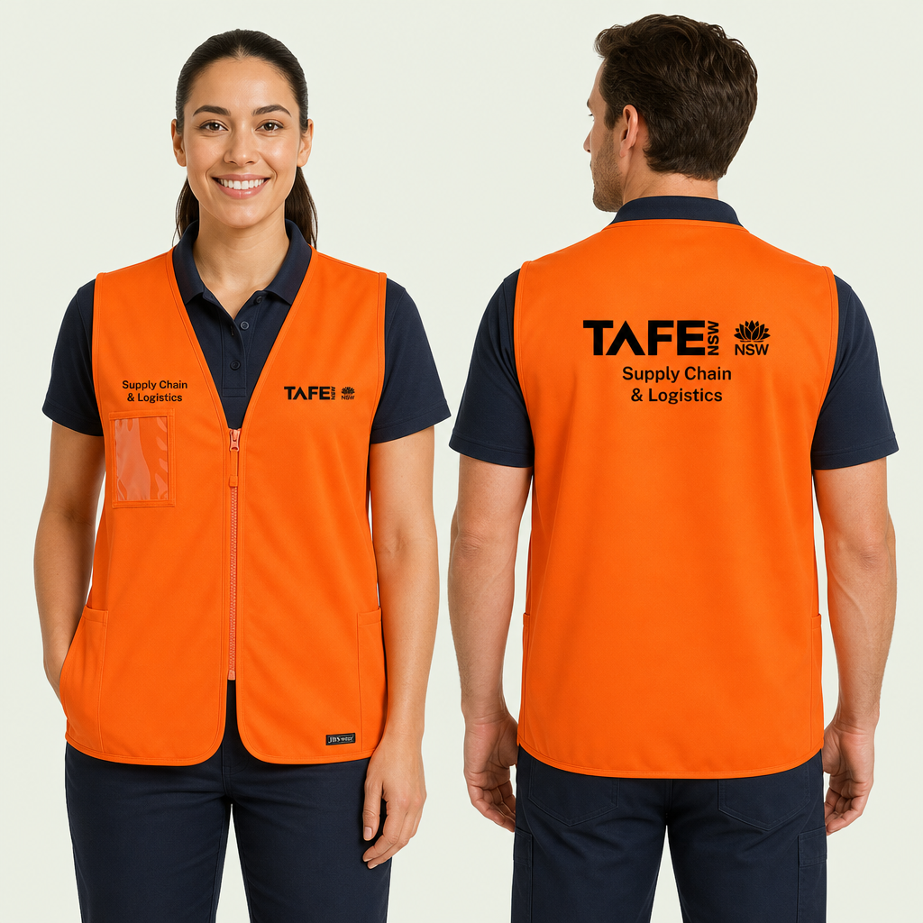 Zip Hi Vis Safety Vest