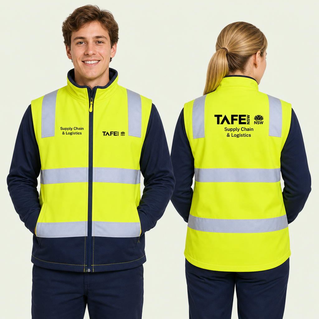 HI VIS (D+N) SOFTSHELL VEST
