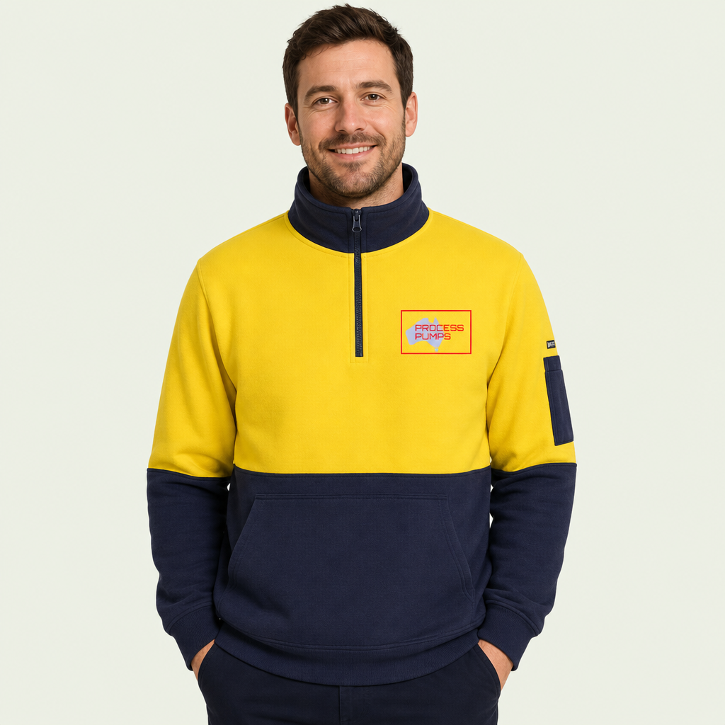 Hi Vis 1/2 Zip Fleece