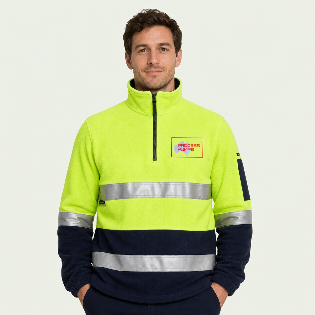HI VIS Half Zip Fleece