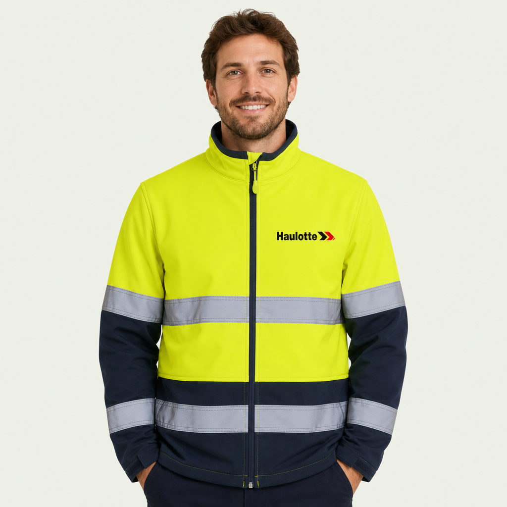 HI VIS (D+N) Three Layer Softshell Jacket
