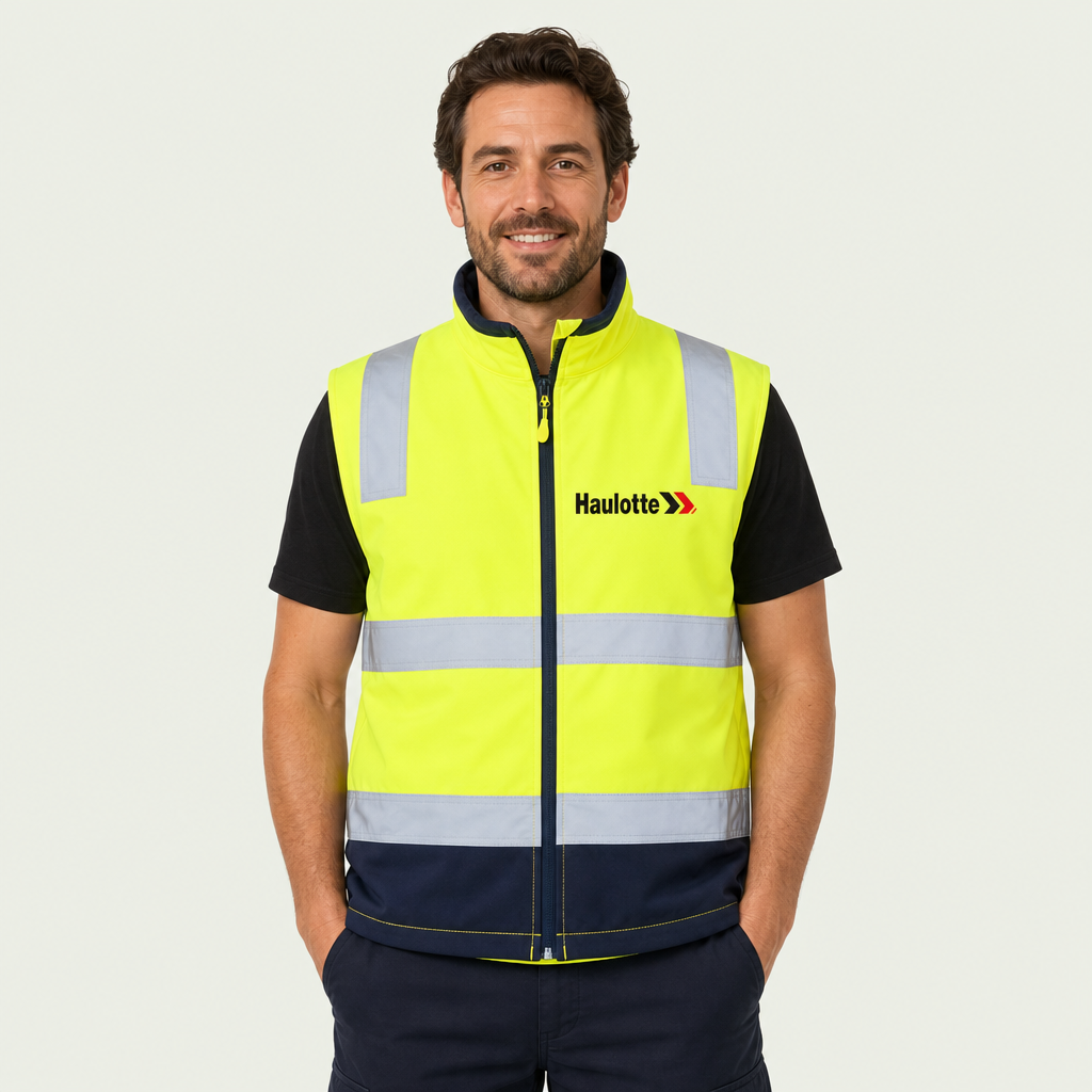 HI VIS (D+N) Three Layer Softshell Vest