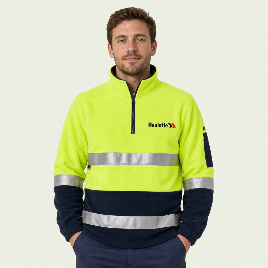 HI VIS (D+N) Half Zip Fleece