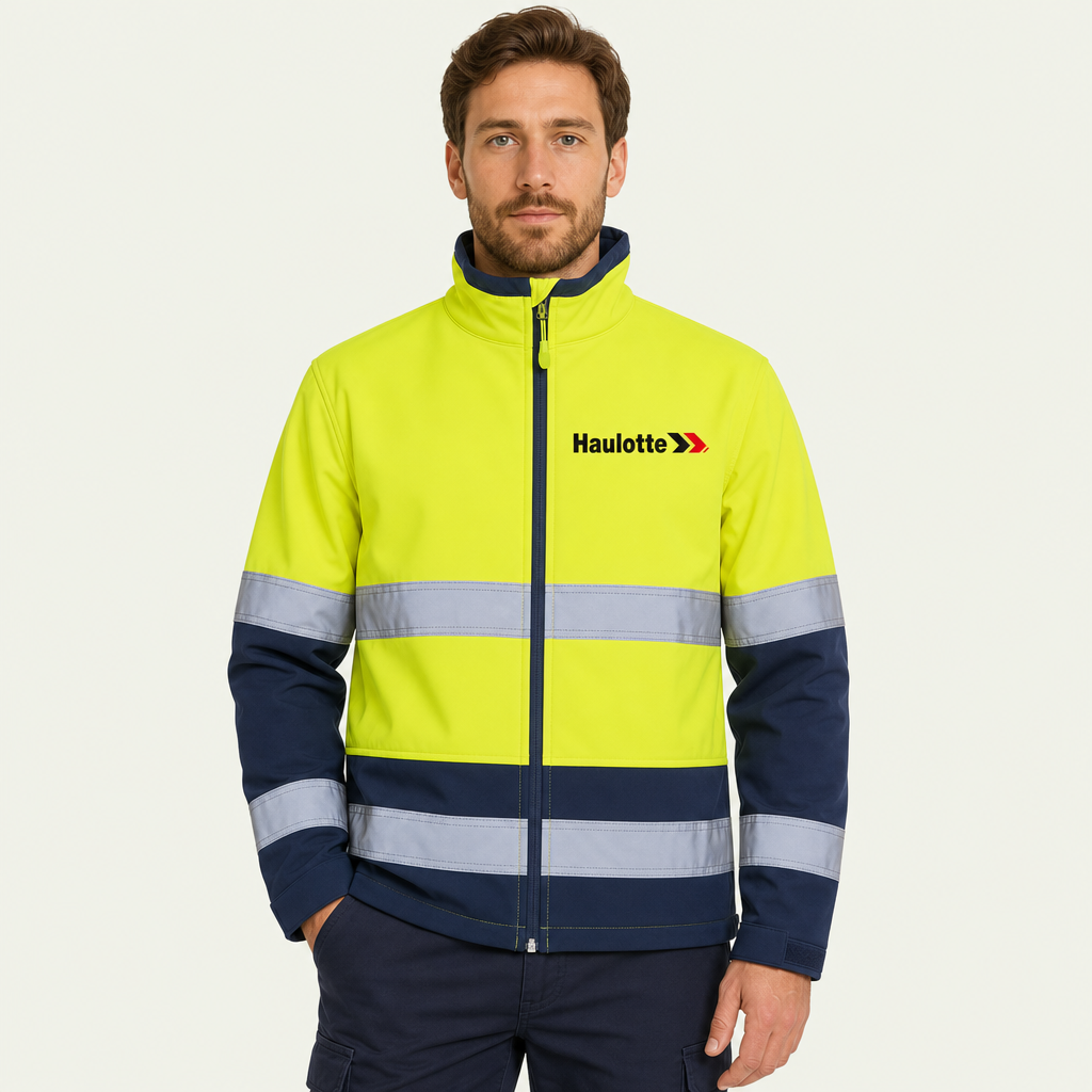 HI VIS (D+N) Three Layer Softshell Jacket