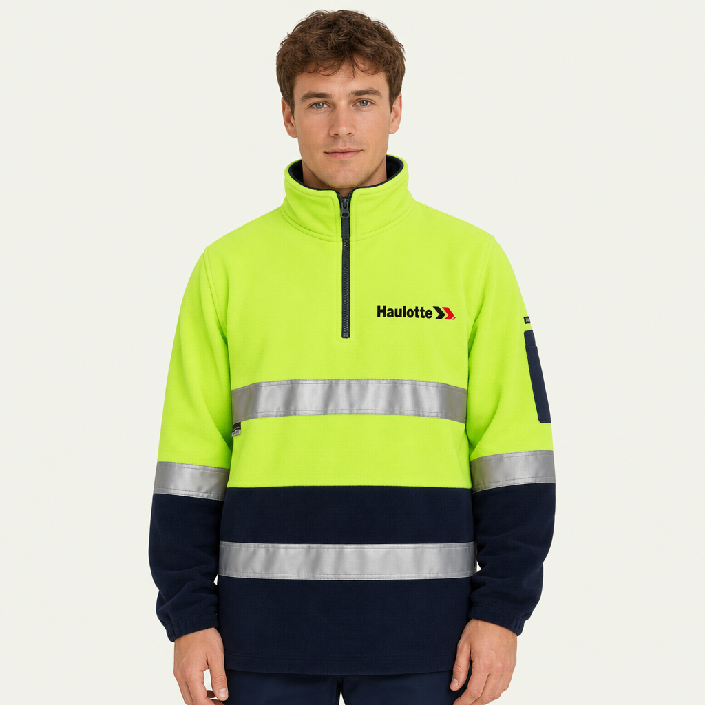 HI VIS (D+N) Half Zip Fleece