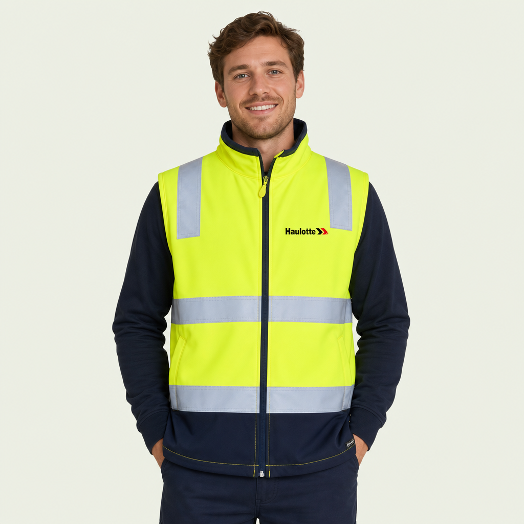 HI VIS (D+N) Three Layer Softshell Vest