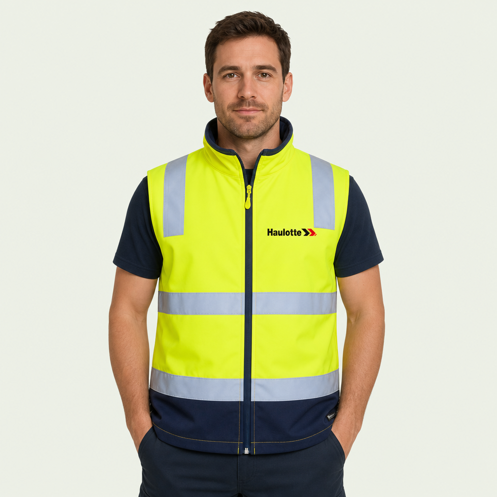 HI VIS (D+N) Three Layer Softshell Vest