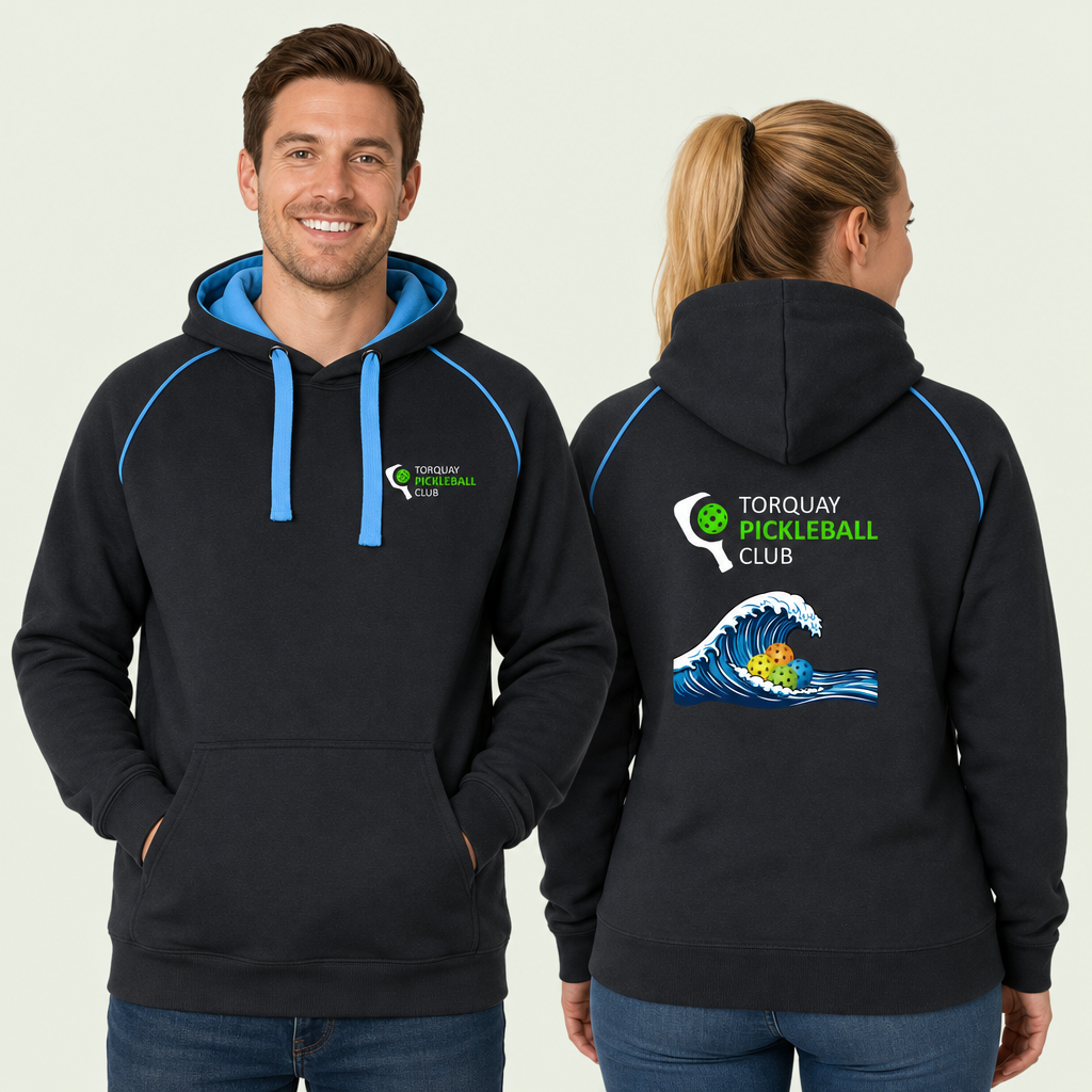 Contrast Hoodie - Ocean
