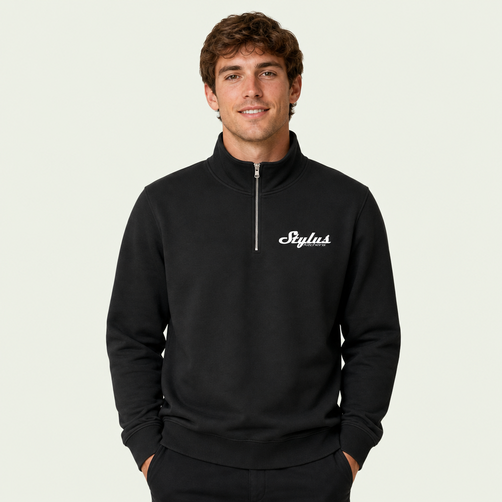 Stencil Half Zip Crew