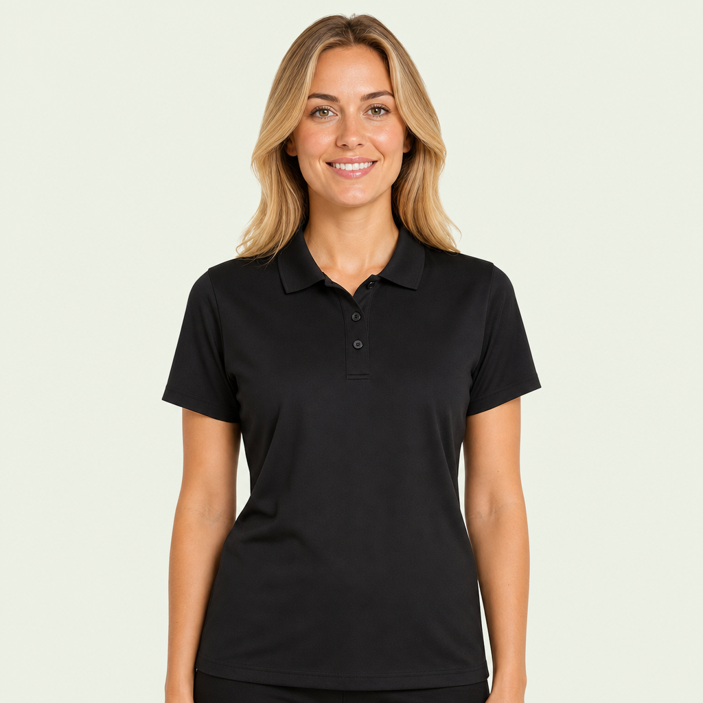 Ladies Microknit Polo Shirt
