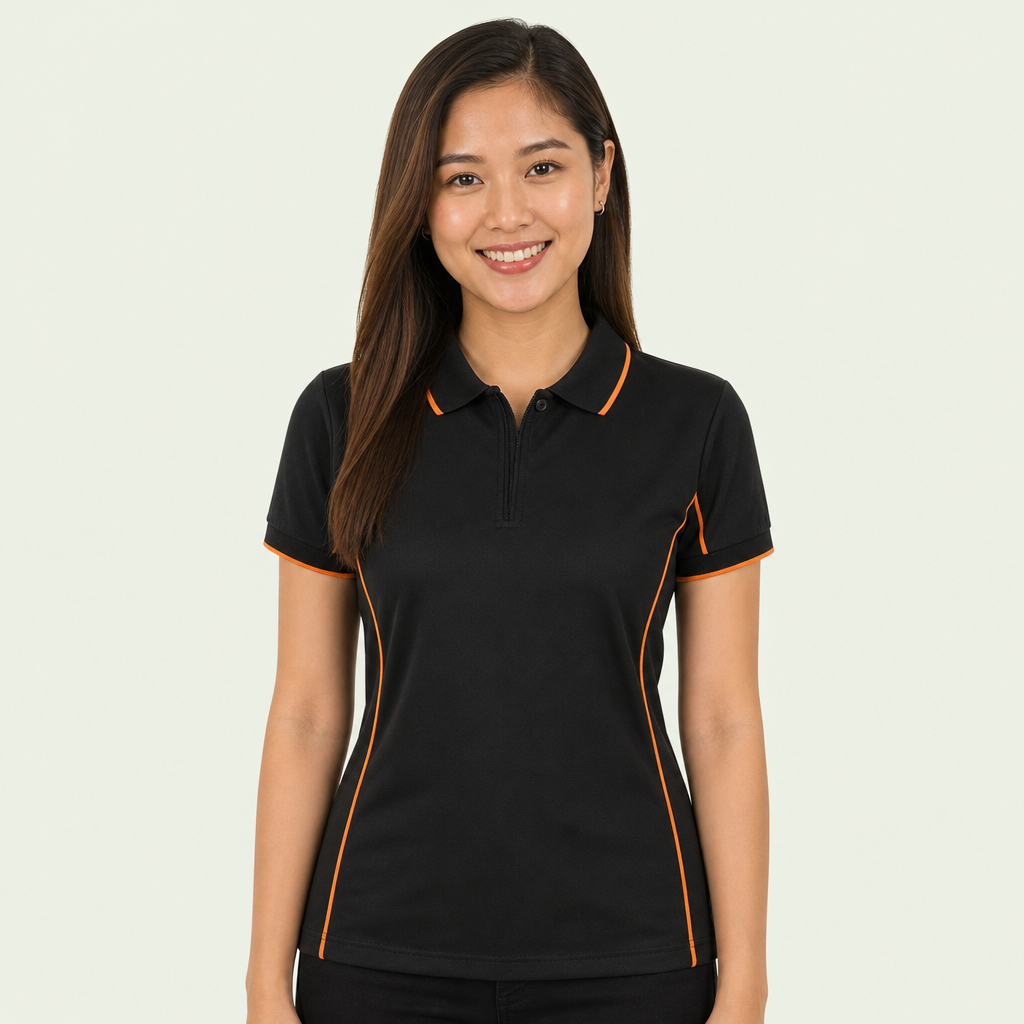 Ladies Fit Piping Polo