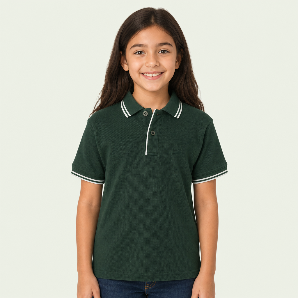 Kids Contrast Polo Shirt