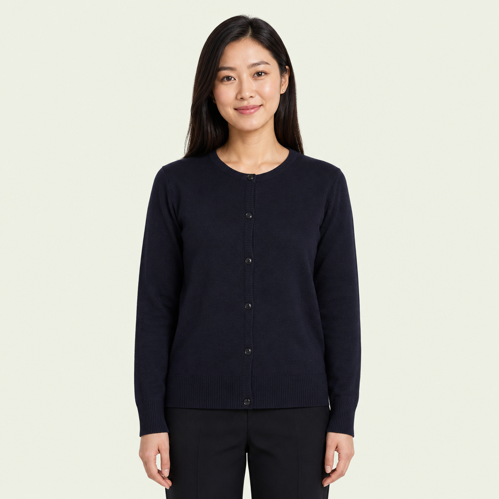 Ladies Corporate Crew Neck Cardigan
