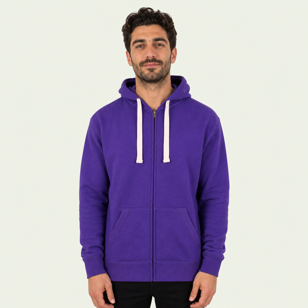 Unisex Brushed Heavy Zip Hoody