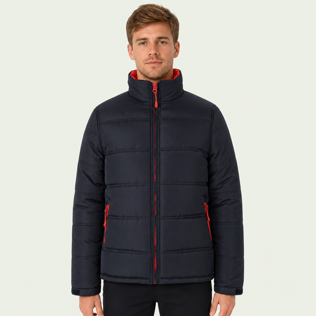 Contrast Puffer Jacket