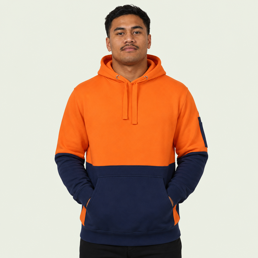 Hi Vis 330g Pull Over Hoodie
