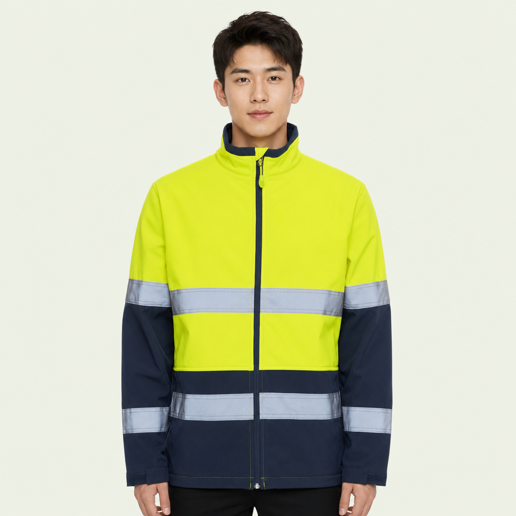 Hi Vis (D+N) Three Layer Softshell Jacket