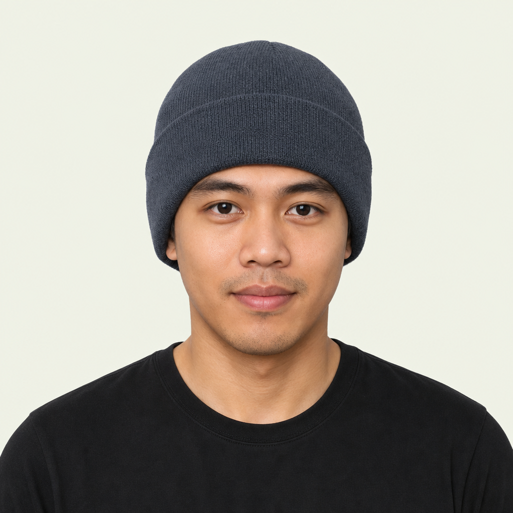 Knit Beanie With Cuff